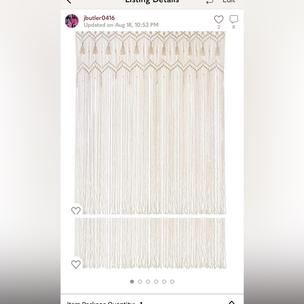 Macrame curtains